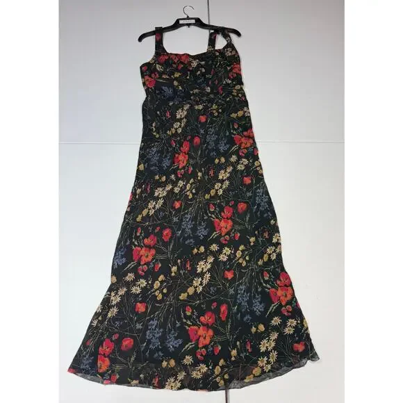 Polo Ralph Lauren Floral Corset Chiffon Maxi Dress size 6 - Picture 4 of 7